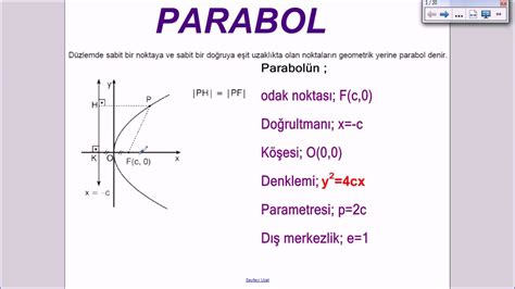 parabol konu anlatımı rehber matematik